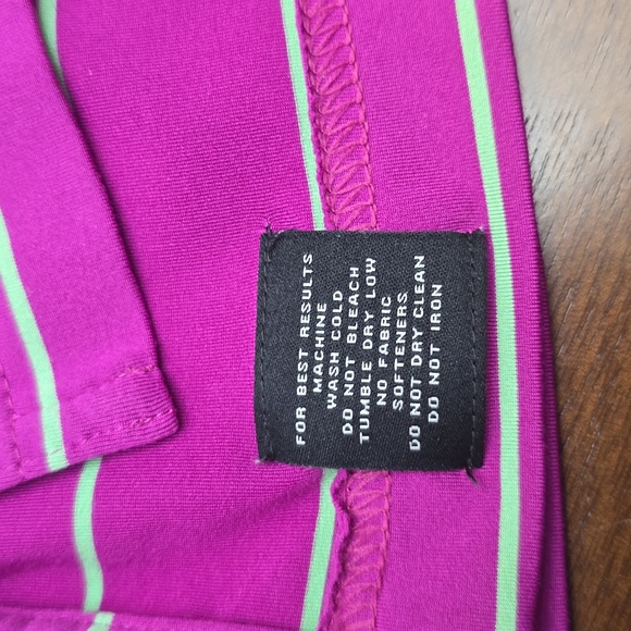 PETER MILLAR Summwr Comfort Men's Plum Purple Striped Polo Shirt Sz L - Picture 6 of 6